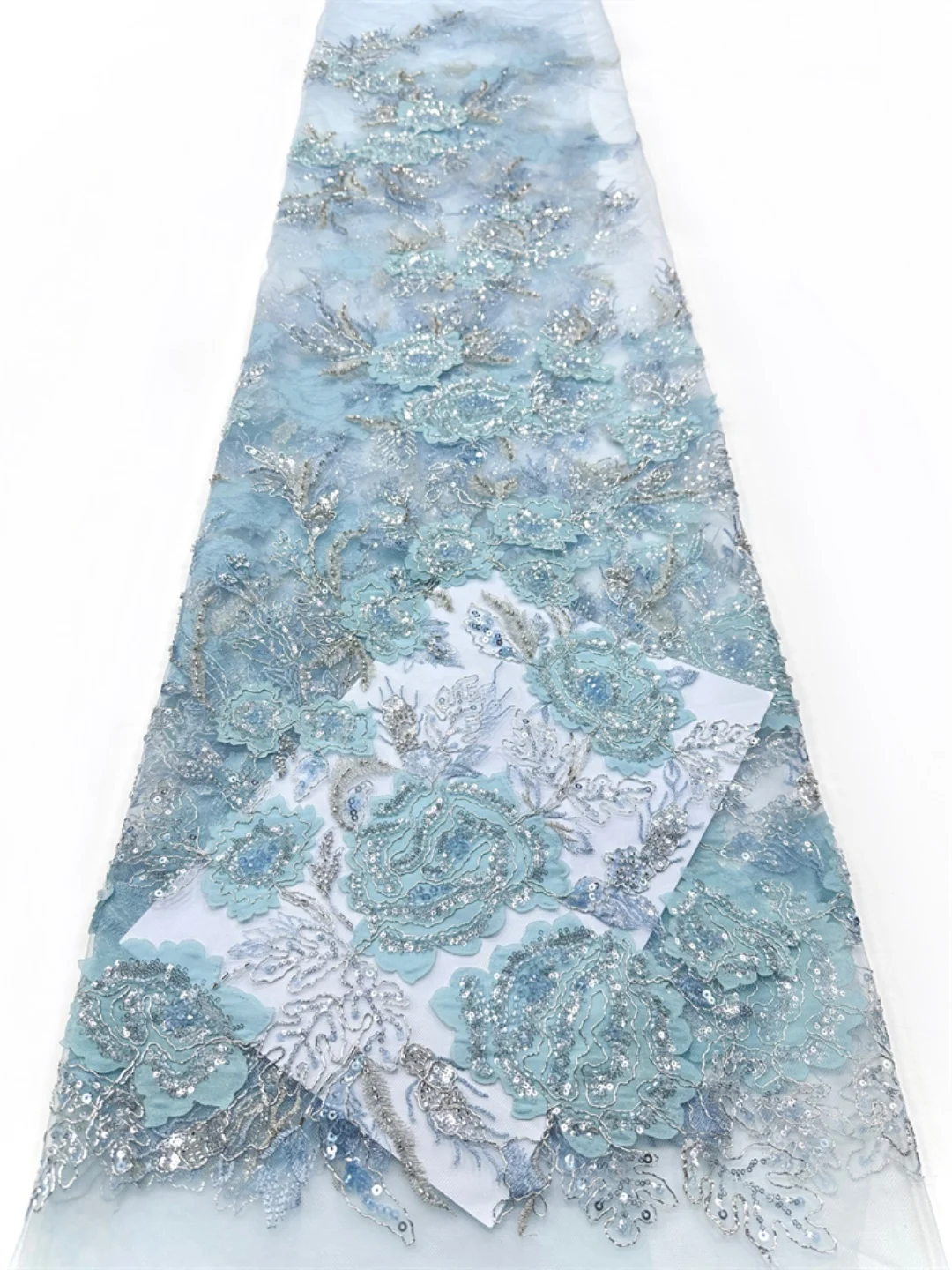 2026 African Velvet Tulle Lace Fabric French Luxury Sequins Beads Mesh Lace Fabric Nigerian For Wedding Evening Clothes Dresses