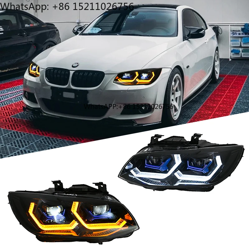 

Подходит для BMW M3 E93 E92 LCI 2011 2013, светодиодная фара, передняя фара, автозапчасти, обновление, новинка 2021 2023, светодиодная фара Plug and Play