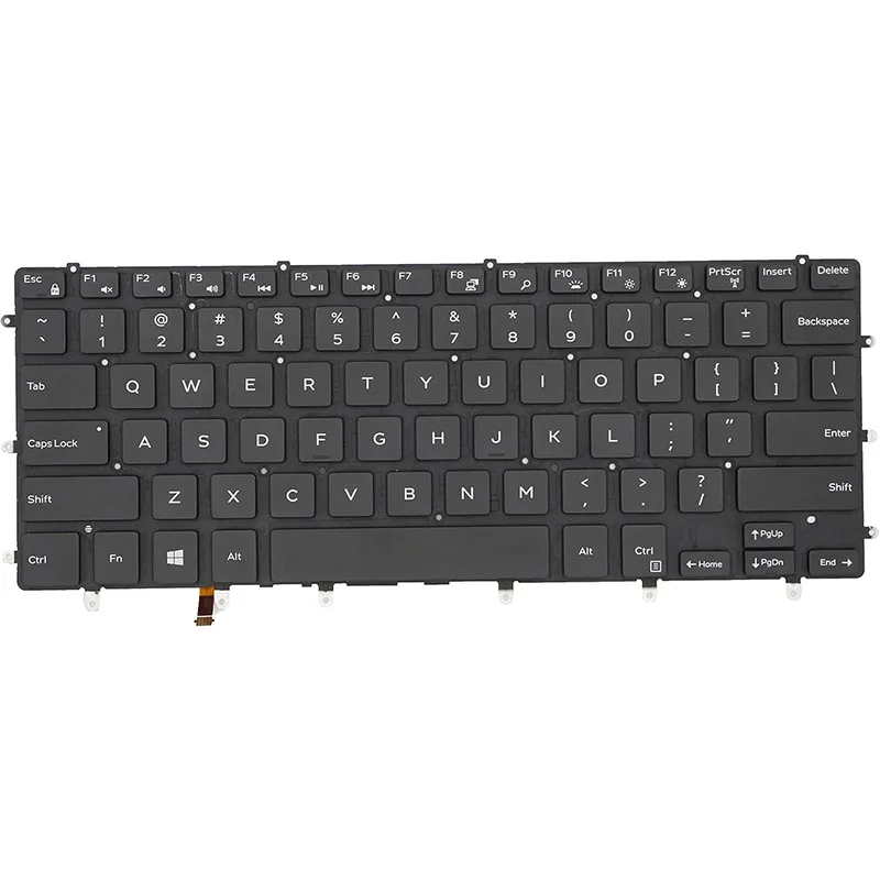 US Layout Keyboard with Backlit for Dell XPS 15 9550 9560 9570  Precision 5510 5520 5530 5540 & inspiron 15 7558 7568 P/N 0VC22
