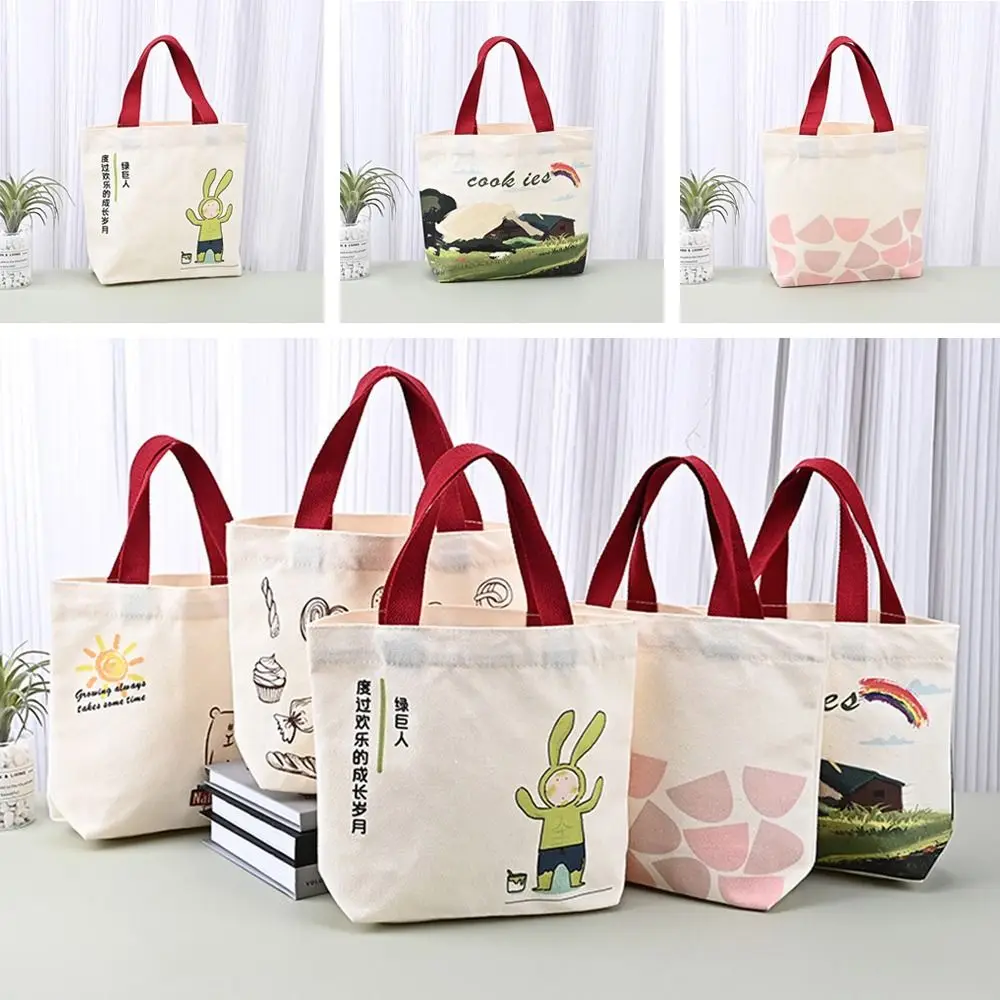 

Large capacity Canvas Bag Simple Reusable Cute Underarm Handbag Tote Bags