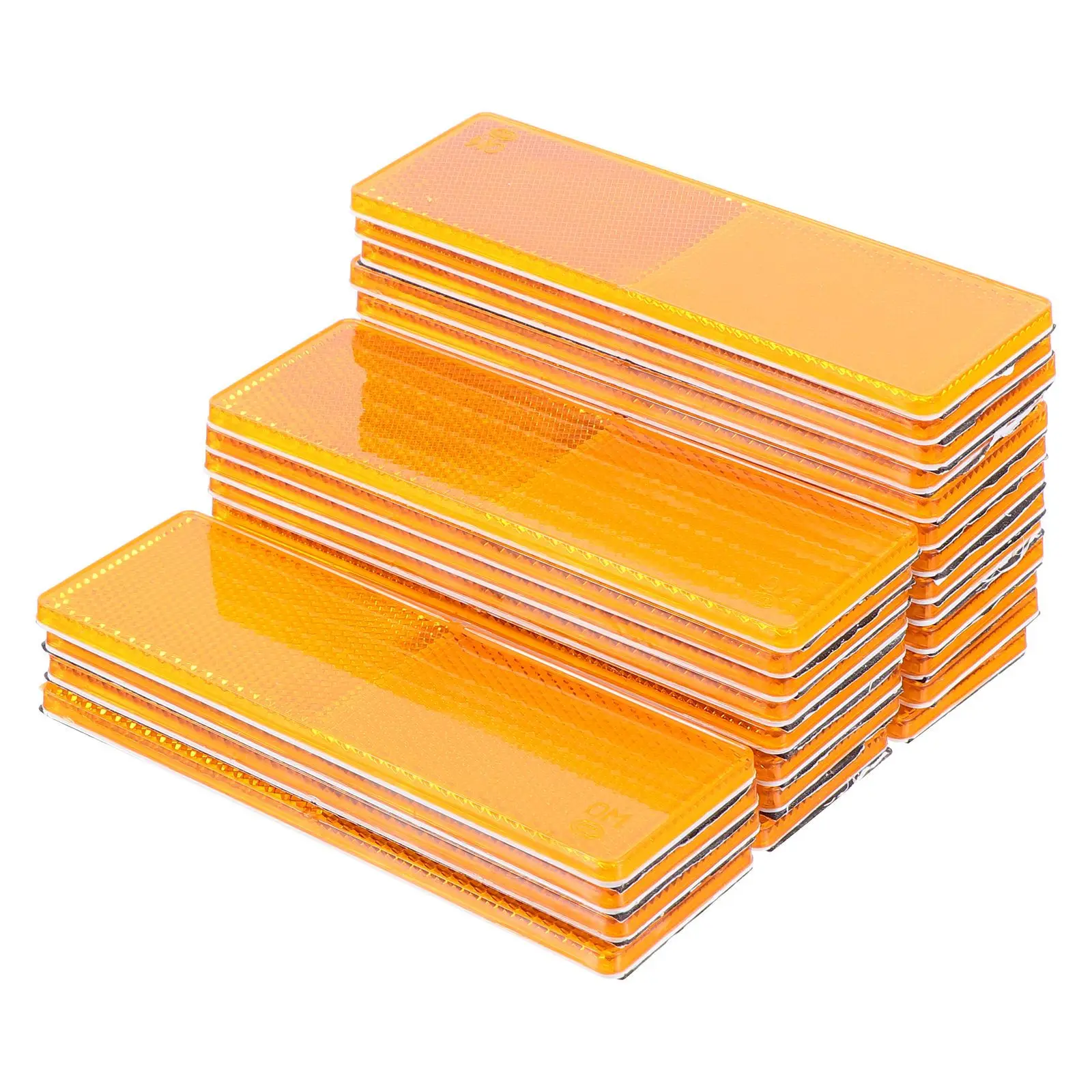 

25Pcs Reflective Safety Tape Honeycomb Pattern Self-Adhesive Waterproof Warning Tape for Trailer Car Door Visibility Outdoor Use