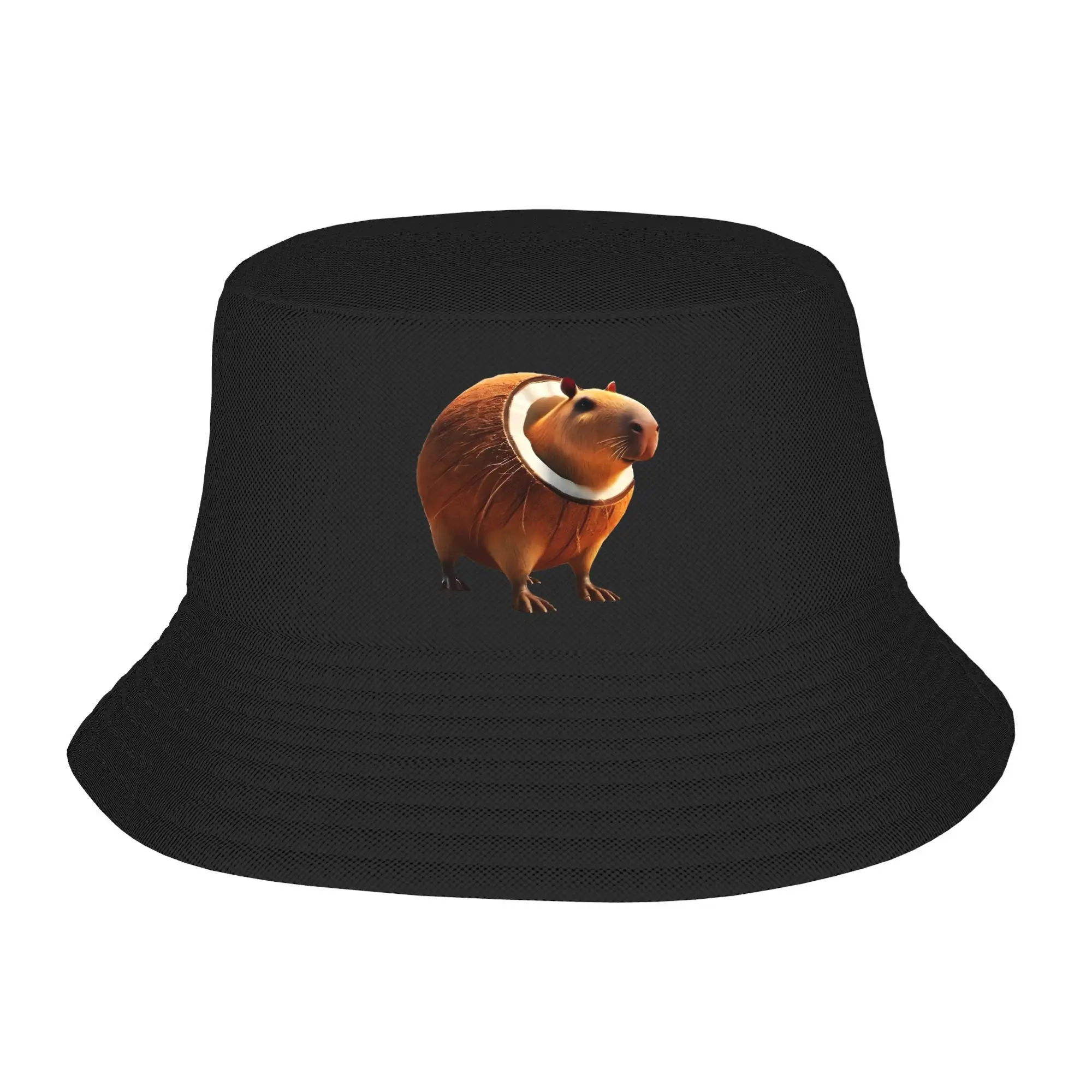 

Woman Bucket Hat Burbaloni Luliloli Capibarello Summer Travel Headwear Hiking Fishing Cap Italian Brainrot Bob Birthday Gift