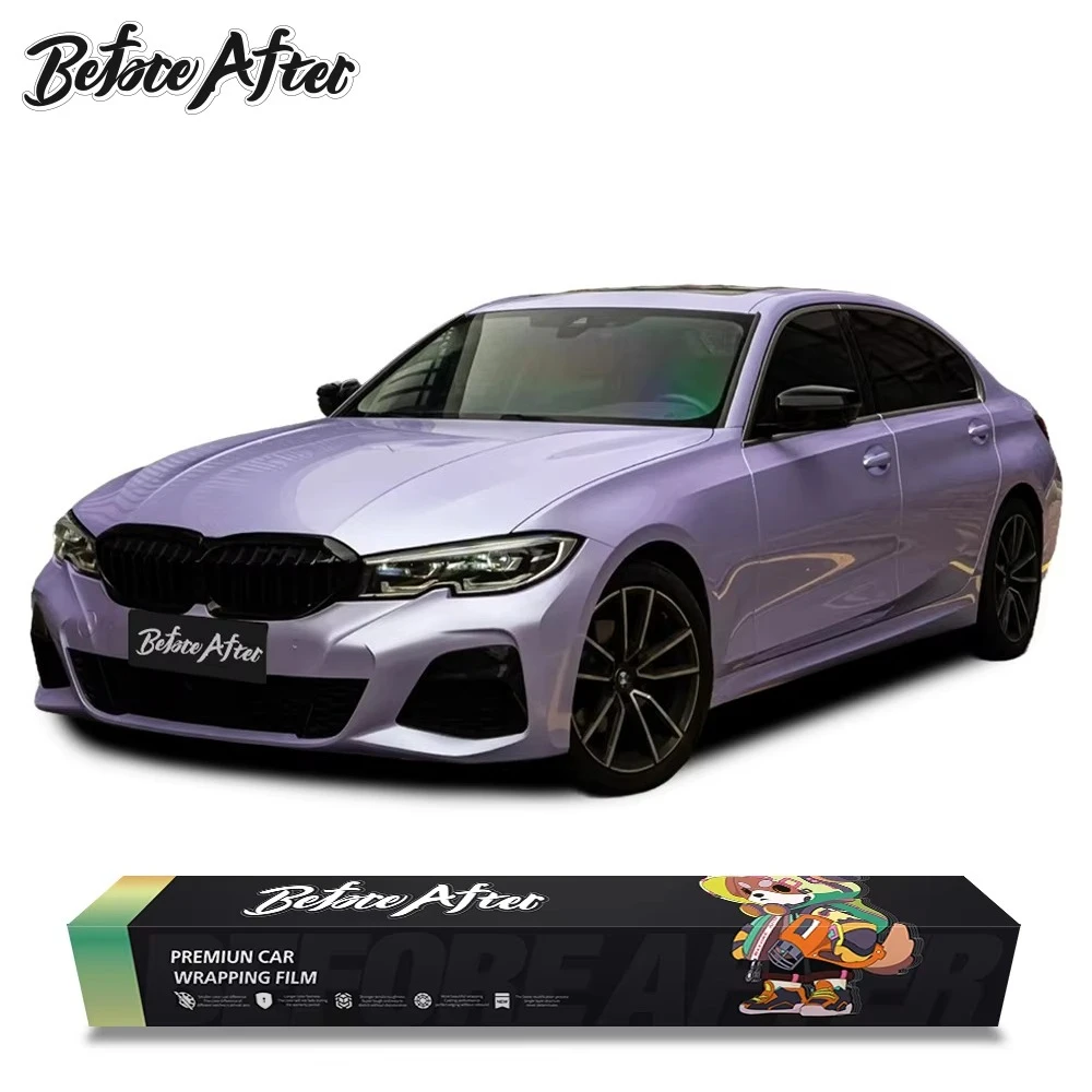 

Custom Manufacturer Design Car Vinyl Wrap Car Wrap Film for Color Change PET Liquid Metal Deluxe Lilac