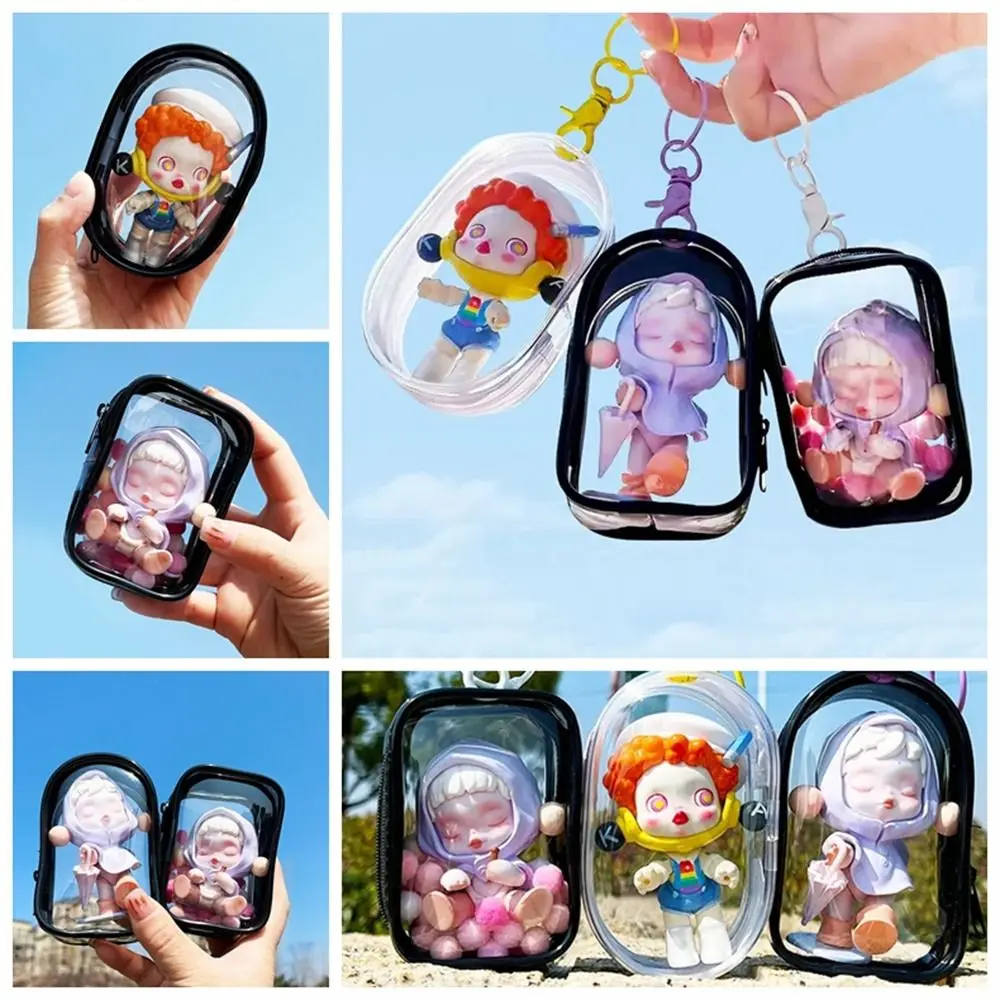 Doll Accessories Transparent Mystery Box Case PVC Thicken Doll Storage Box Clear Dustproof Doll Organizer Bag Bag Organization