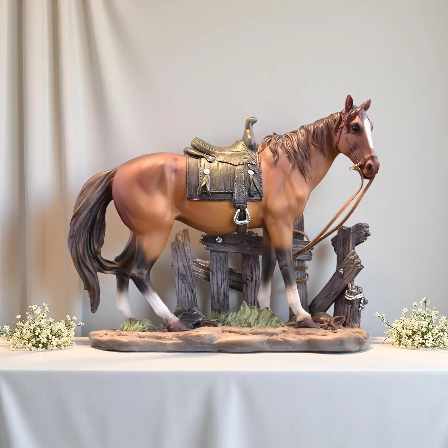

Статуя лошади, фигурка, скульптура из смолы, коллекционные рождественские подарки для любителей лошадей, офисный домашний декор, аксессуары для стола, украшение