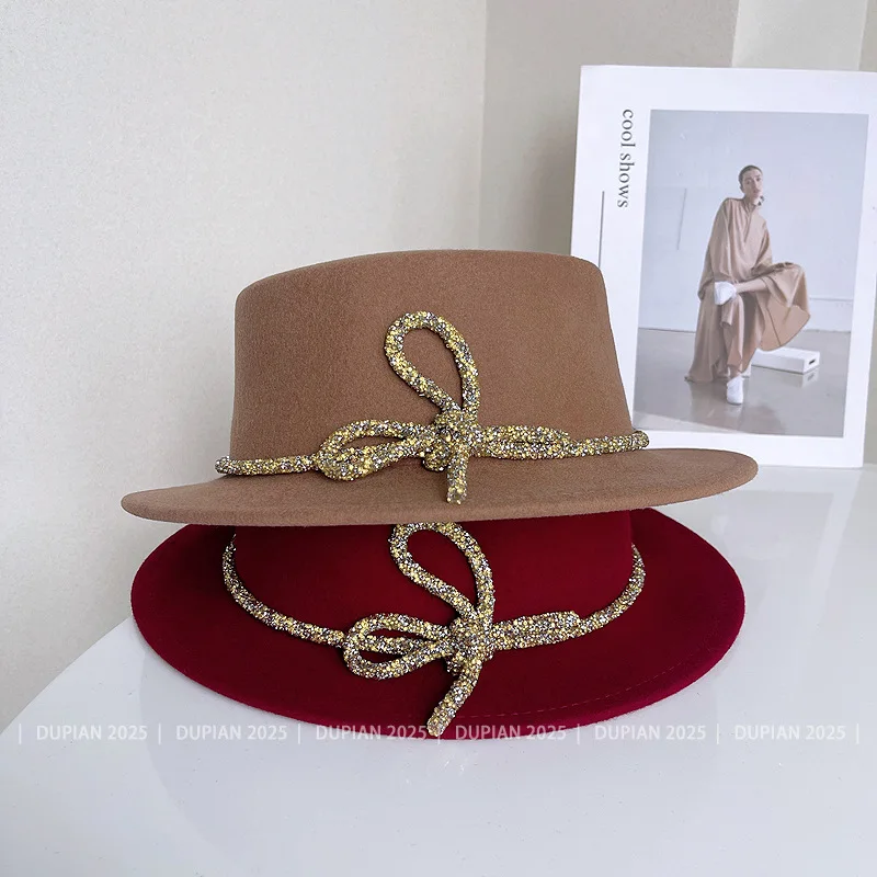 

Шляпы-федоры для женщин, модные элегантные котелки, панама, церковная свадебная шляпа с лентой, мужская фетровая джазовая шляпа