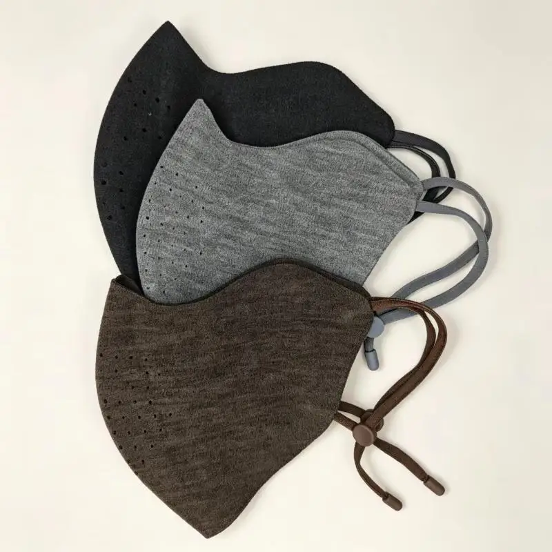 3D Winter Warm Face Mask Adjustable Earloop Breathable Windproof Reusable Washable Cover for School Work Daily Use