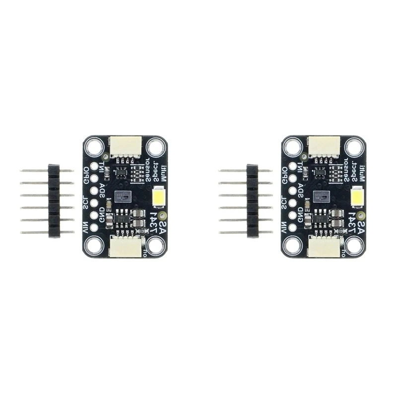 2x-as7341-11-ch-スペクトルセンサーモジュール光色センサースプリッターボード色測定検出