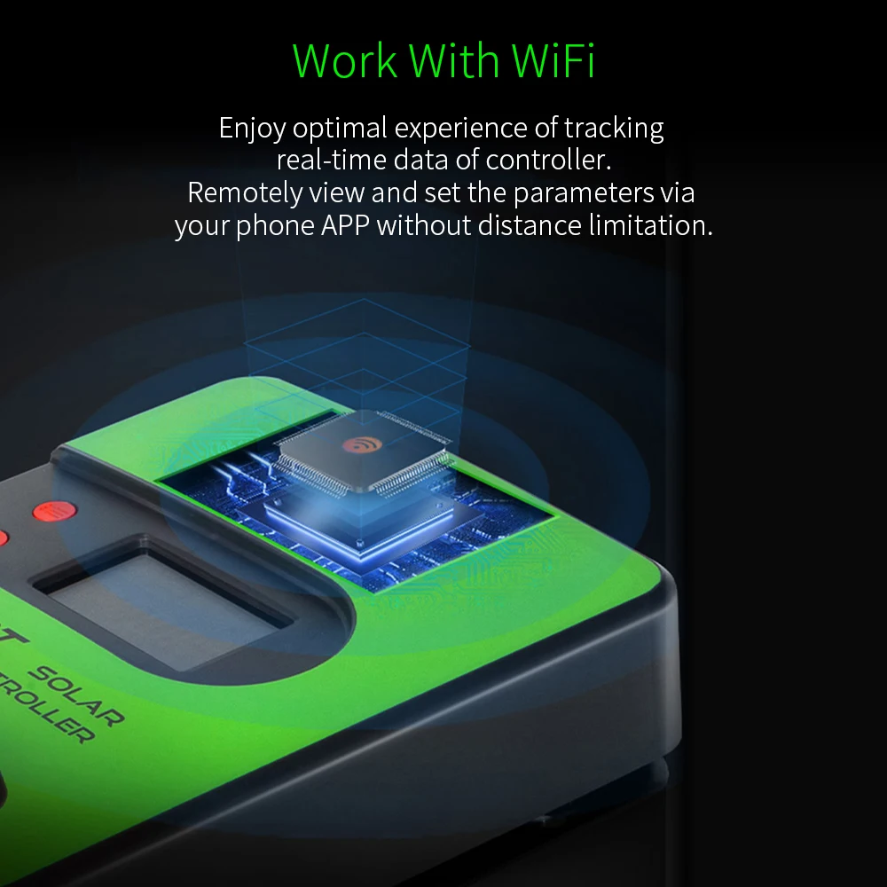 LDSOLAR Solar Controller MPPT 15A 20A 30A with WIFI or BLE APP Control