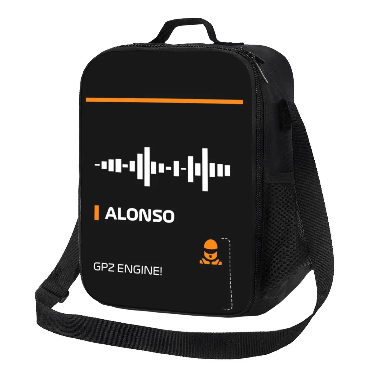 Custom Alonso 14 Engine Lunch Bag Men Women Warm Cooler Insulated Lunch Boxes for Kids School