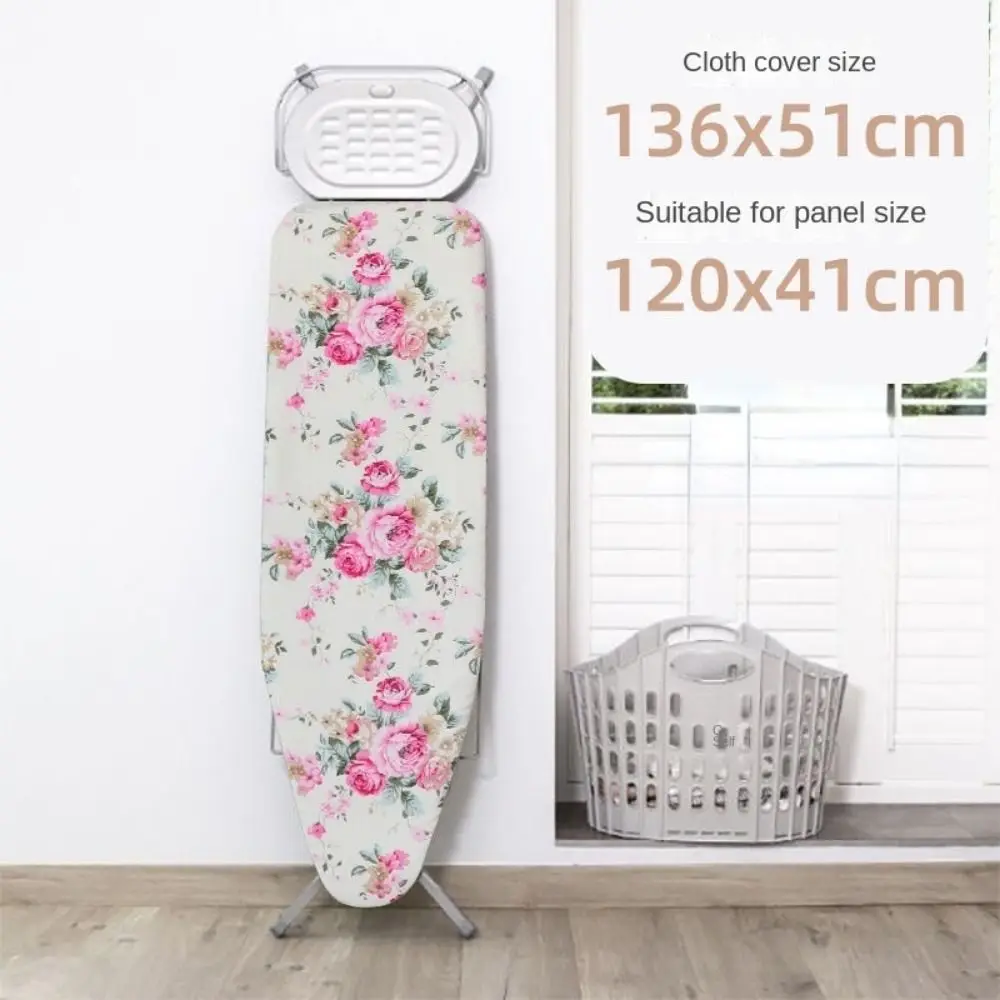 1Pcs Stain Resistant Ironing Board Cover Thick Cotton Padding Universal Iron Heat Shield With Elastic Edge Cloth Cover
