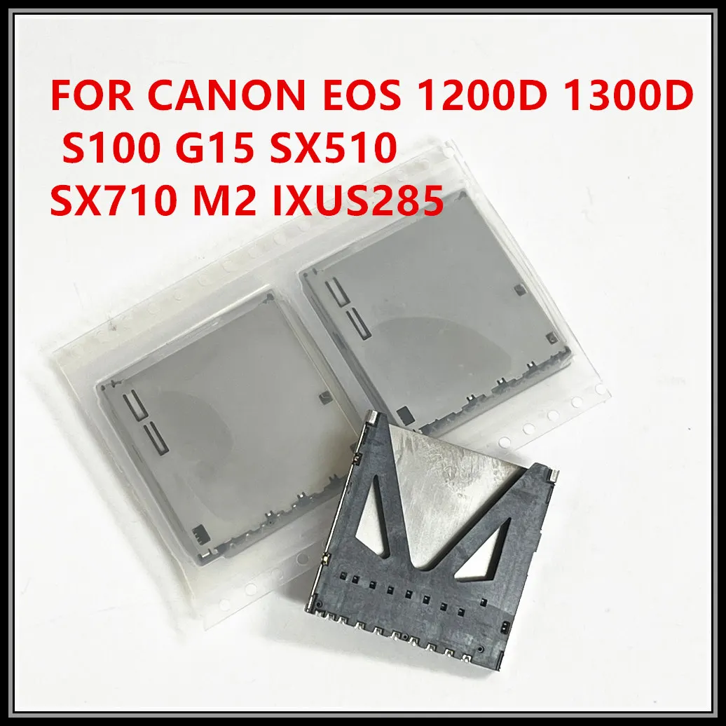 NEW For Canon 1300D S100 G15 SX510 SX710 IXUS285 M2  SD Memory Card Reader Connector Slot Holder Camera  Repair Spare Part