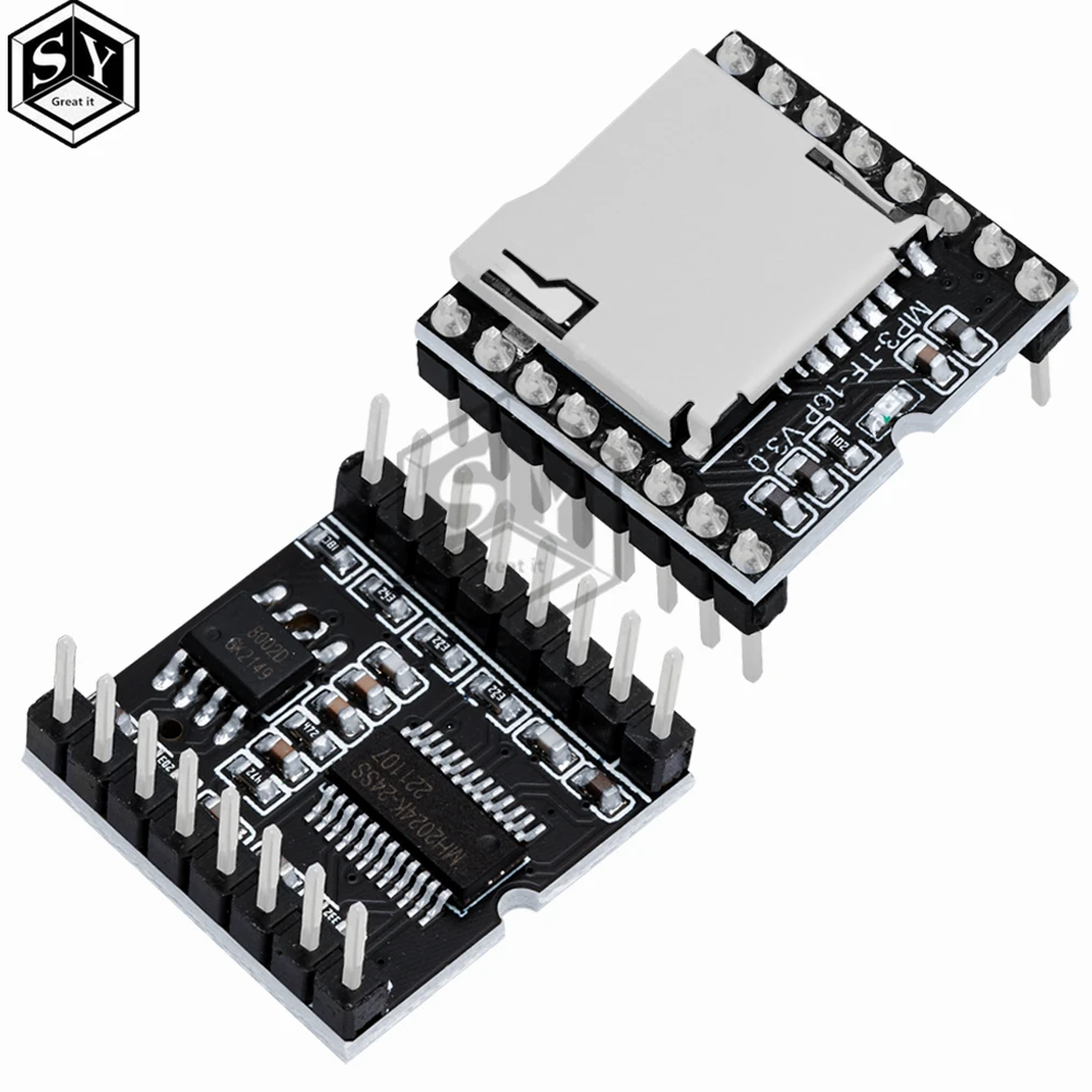 1PCS  TF Card U Disk Mini MP3 DF Player Audio Voice Module Board For Arduino DFPlay Wholesale Player