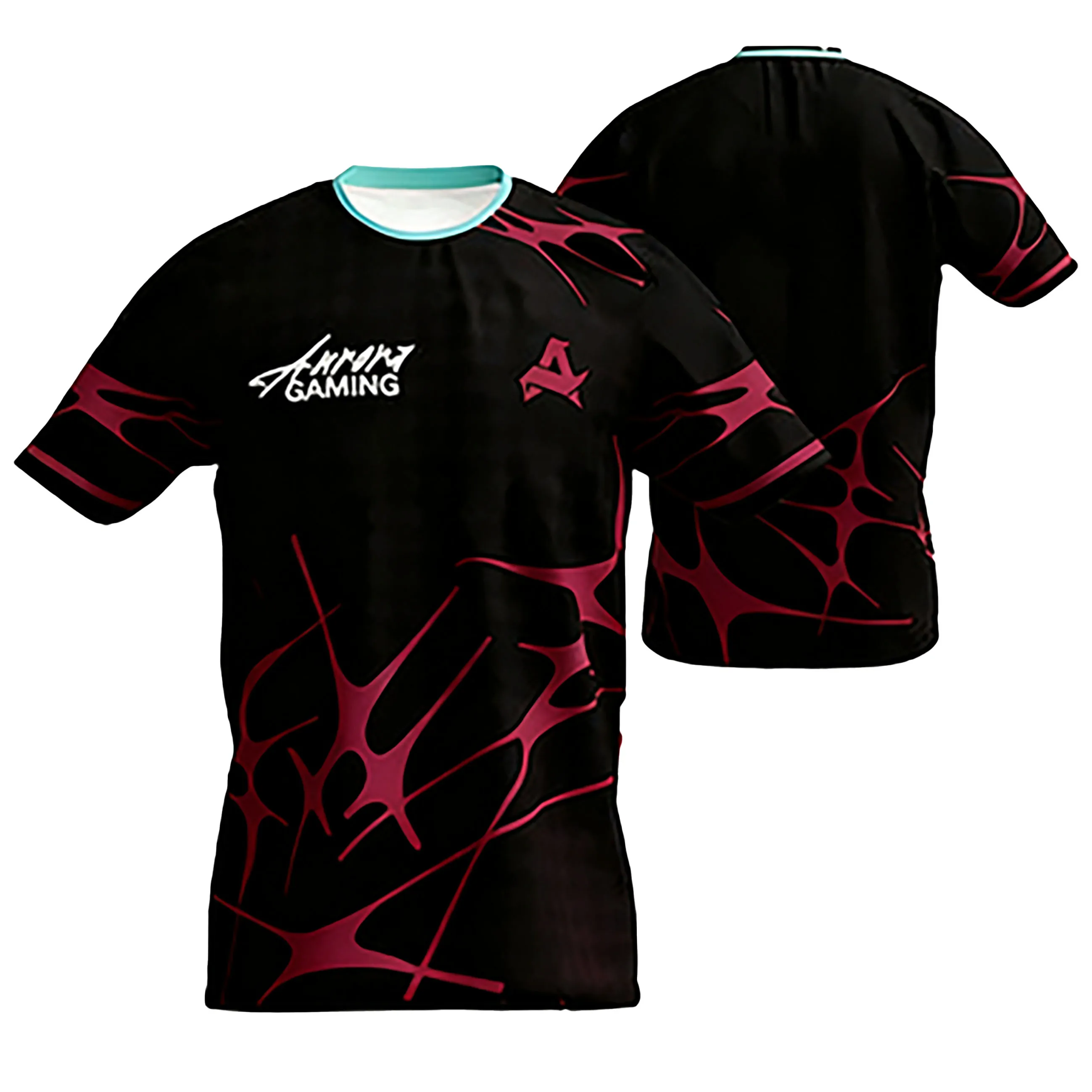 زي صيفي للرياضات الإلكترونية من Aurora Gaming - تي شيرت تدريب رسمي CS2 ESL Pro League |   قميص علوي عالي الأداء وجيد التهوية للاعب