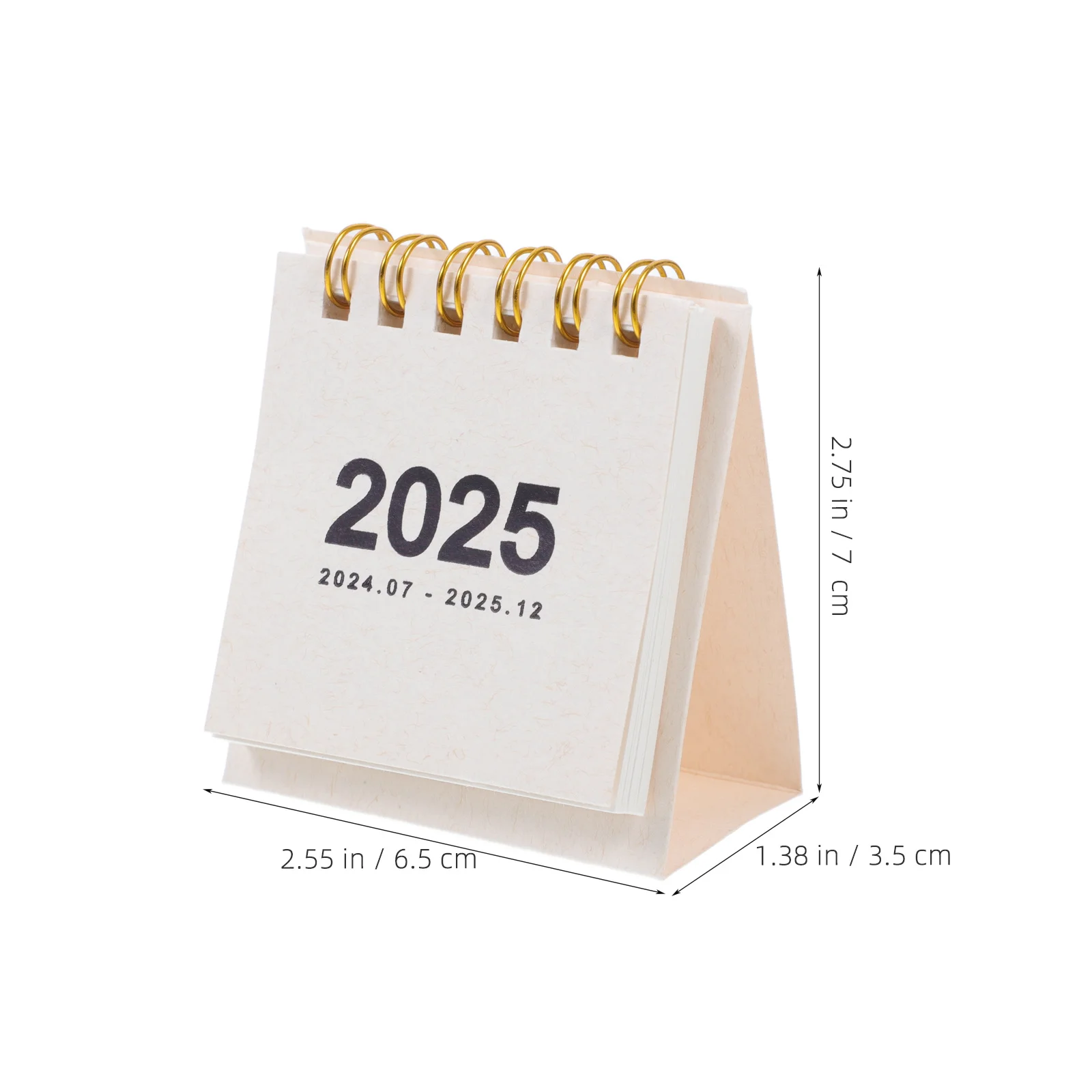Desk Calendar 2024-2025 Mini Size Monthly Flip Planner Writeable Surface for Home Office Organization Motivational Daily