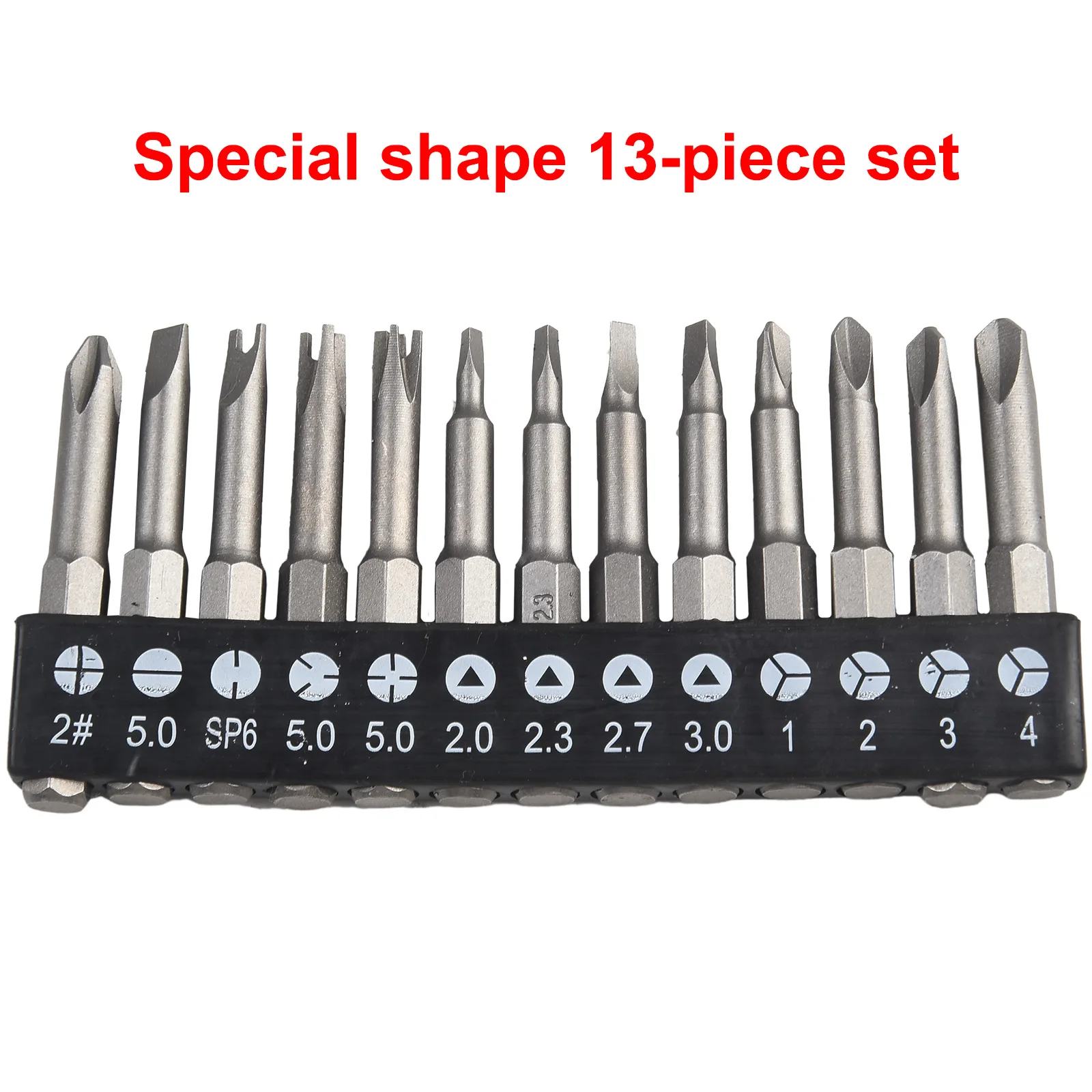 

13pcs/set Screwdriver Bits Special Shaped Screwdriver Set PH2 U Y Shape Triangle 50mm Hand Tool Replacement Screwdriver Bits