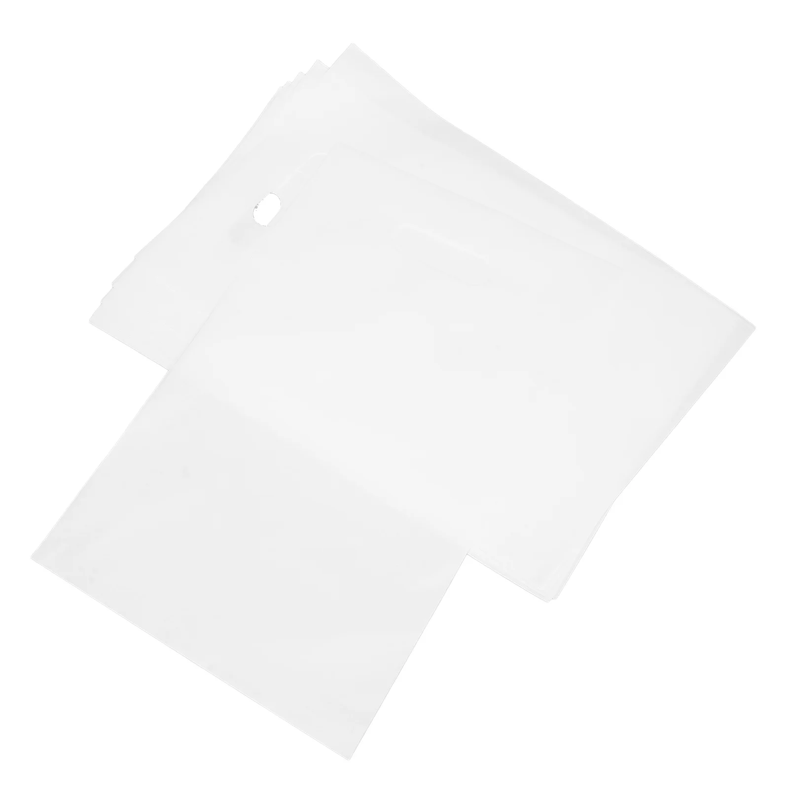 100 weiße Perlenschimmer-Taschen zum Einkaufen, Party, Geschenk, kleine Unternehmen, Einzelhandel, Griffe, Kunststoff-Aufbewahrung, Waren-Tasche, Boutique