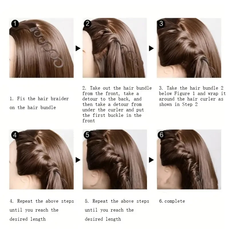 Lazy Hair Braid CHILDREN\'S Styling Automatic Tool Female Centipede Braid Fishbone Braid Braid Braid Hair Card