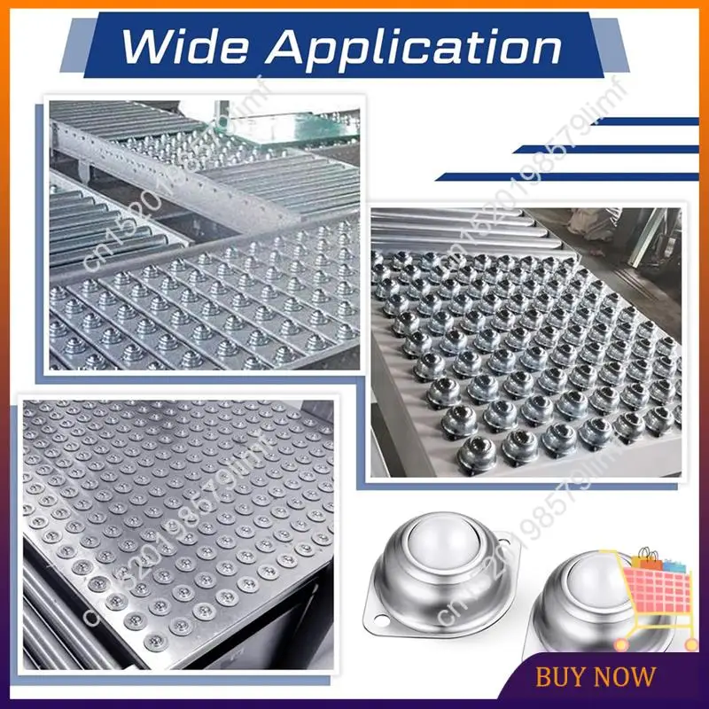 MSOR-30Pc 5/8Inch Roller Ball Transfer Bearing Carbon Steel Round Ball Transfer For Conveyor Roller Stand Transmission System