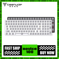 Teamwolf Novice100 Mechanical Keyboard 3 Mode Bluetooth Wireless Customized Keyboard Kits Hot-Swap E-Sports Office Pc Gamer Gift