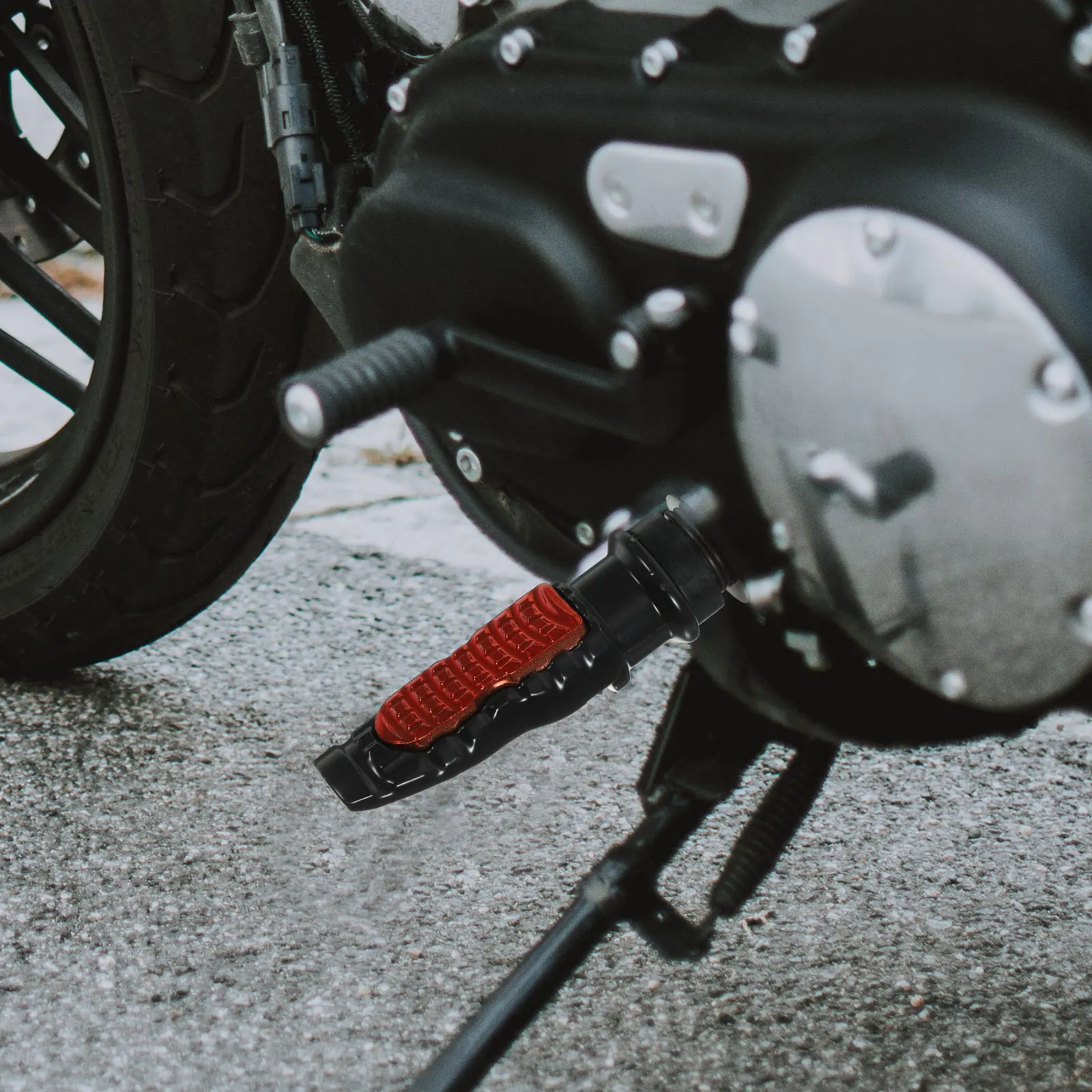 

2pcs Motorcycle Rear Foot Peg Footrest Metal Alloy Heavy Duty Long Lasting Strong Corrosion Resistant For Electric Vehicles