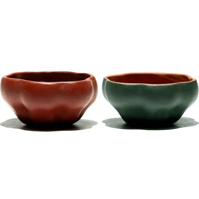 [Biyile Pot]Yixing Original Purple Master Handmade Tea Tasting Pink Clay Version, Pumpkin Cup, Single Piece, 60Cc
