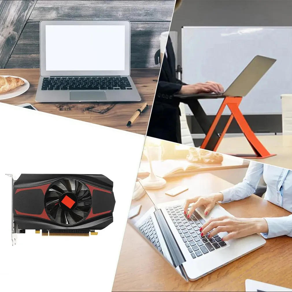 HD7670 Graphics Card 128bit Independent HDM Graphics Card Video Card Desktop Office Home PC Accessories