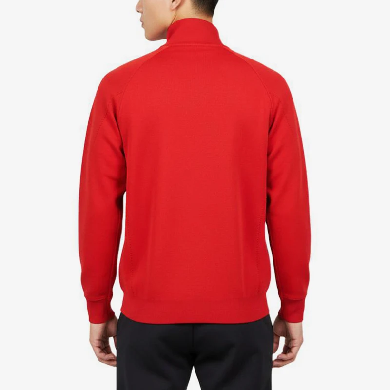 Adidas genuine high neck knitted sweater new men's red soft knitted sweater KH2978