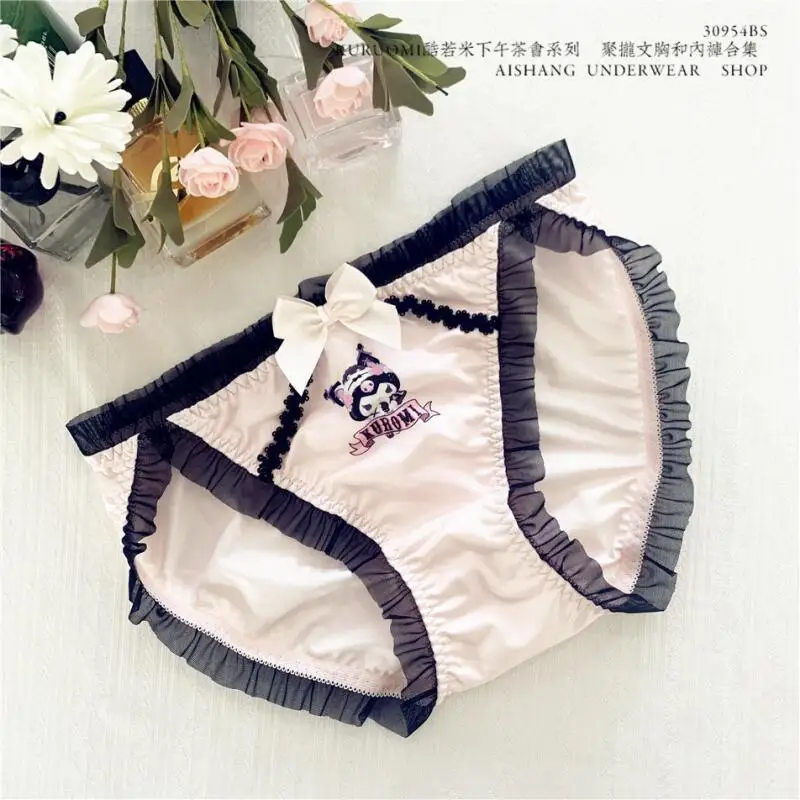 Cartoon Sanrio Hello Kitty Anime Shorts My Melody for Women Japanese Style Cotton Hot Girls Low Waist Cute Elasticity Underwear