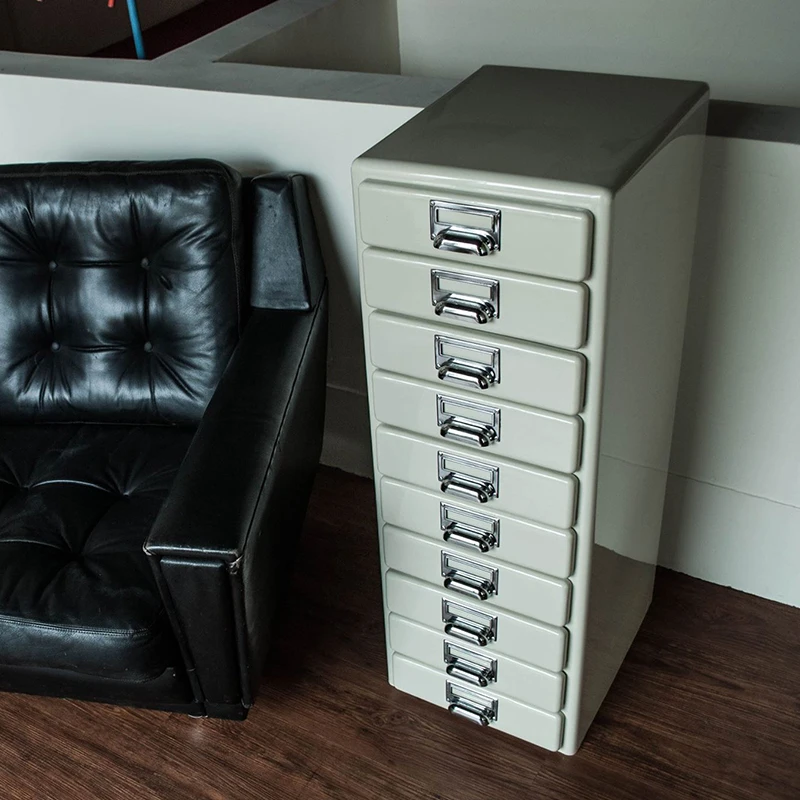 

Single-row ten-drawer all-metal file-edge storage cabinet office