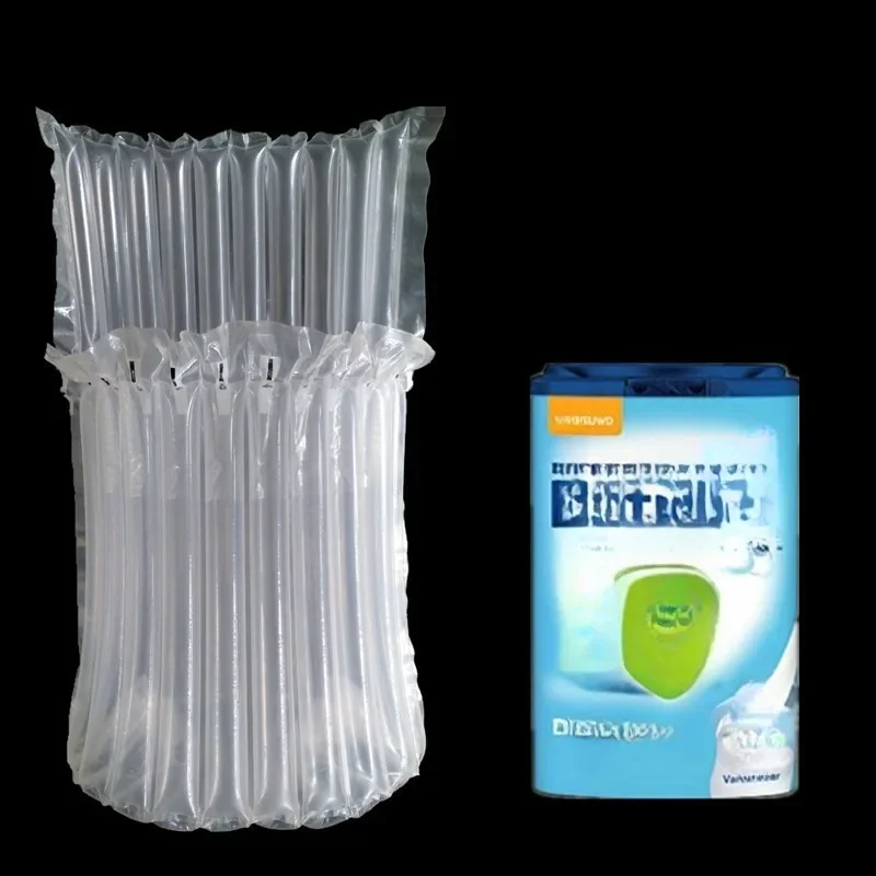 100Pcs/Lot 13*21cm 900g Powdered Milk Canned 10 Column Clear Plastic Air Bubble Column For Easy Broken Anti Pressure Storage Bag