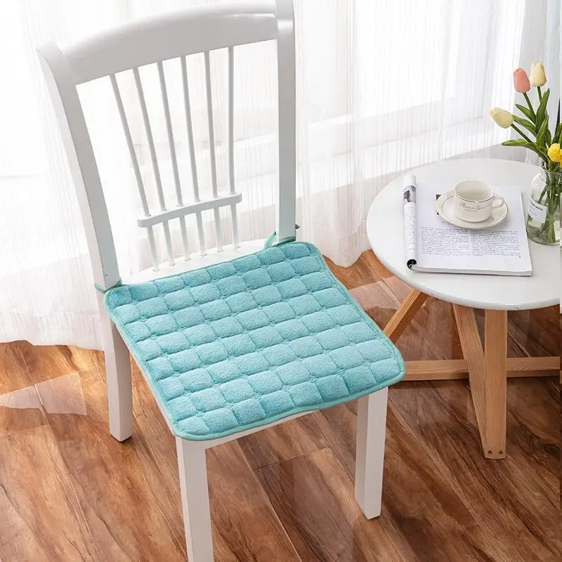 40x40cm Soft Flannel Non Slip Square Seat Cushion Comfort Tatami Pad for Office Home Car Use