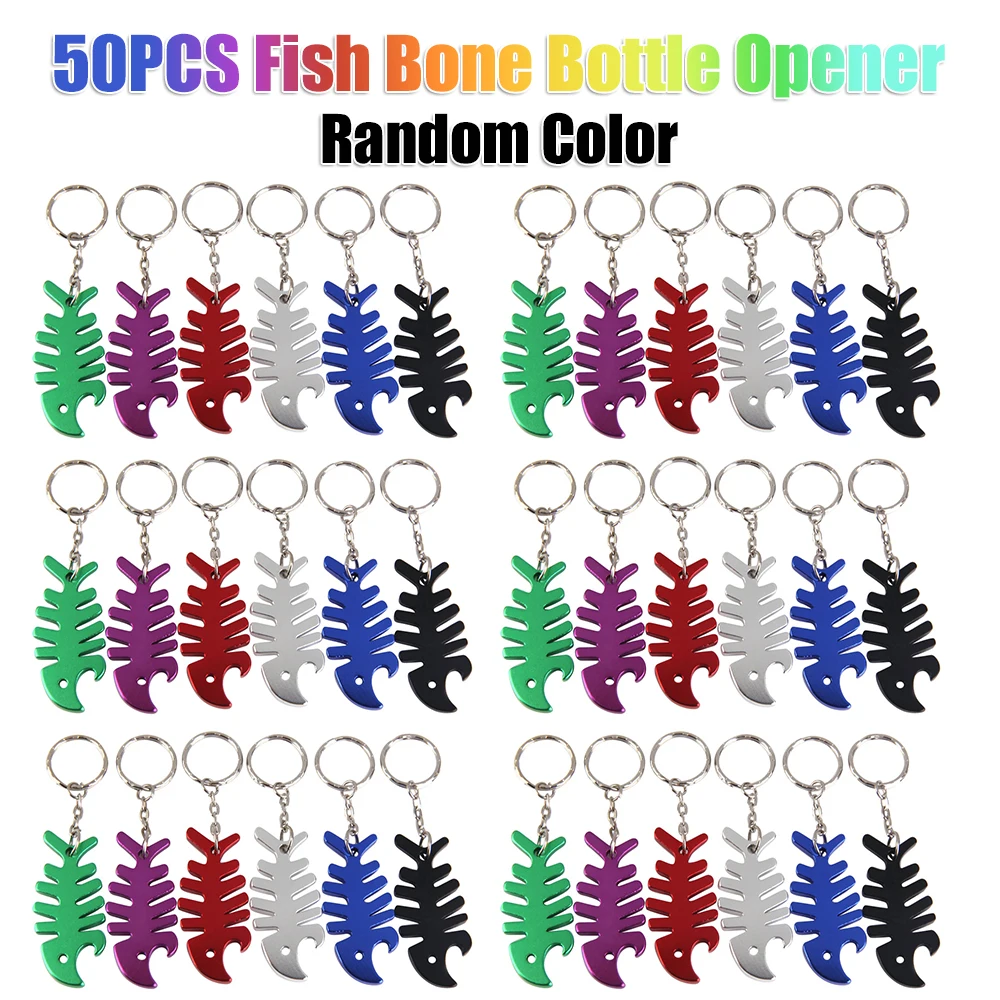 

Открывалка для бутылок случайного цвета, 50 шт., открывалка для консервных банок из алюминиевого сплава, эргономичная нескользящая открывалка для крышек бутылок с карабином, кухонные гаджеты