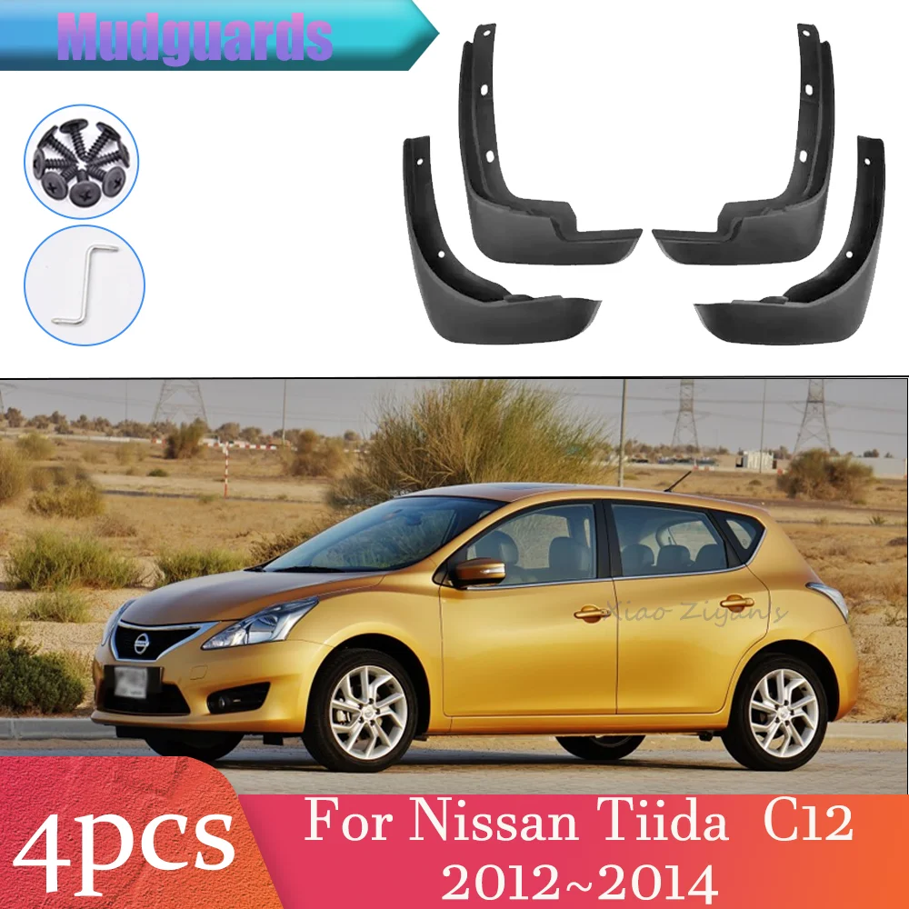 

Для Nissan Tiida Versa C12 2012 ~ 2014 2013 автомобильное колесо, брызговик, брызговик, защита крыльев, брызговики, защитные аксессуары