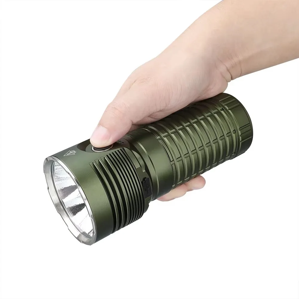 Super Bright Rechargeable LED Flashlights 20000LM 6pcs LED Torch Light with 46950 Battery for Hunting Searching Camping