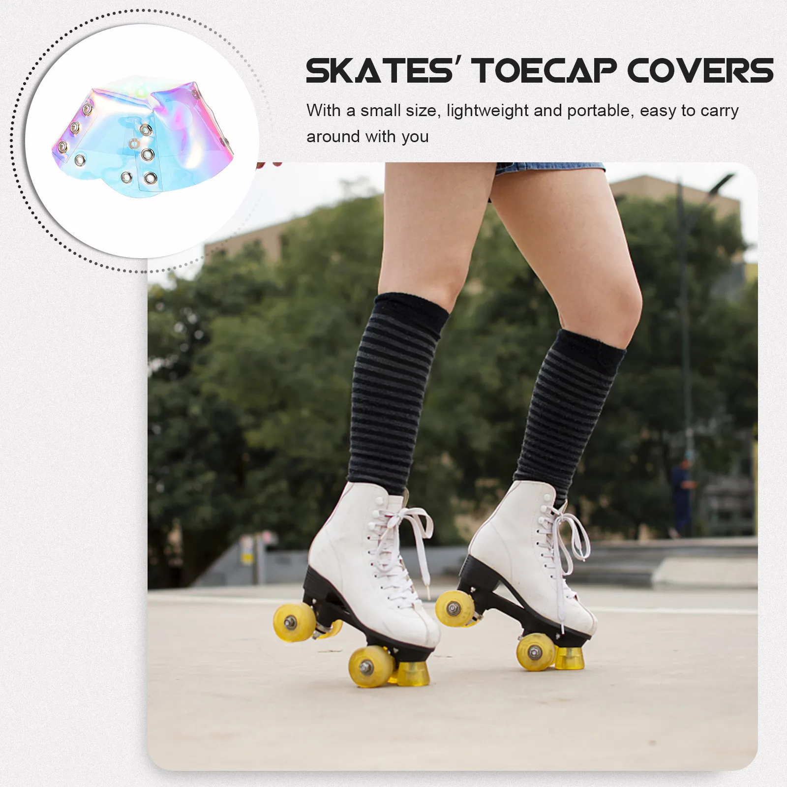 

1Pair Skates Toe Covers Durable Long-Lasting PVC Material for Roller Skates Protection and Convenience Roller Skate Toe Guards