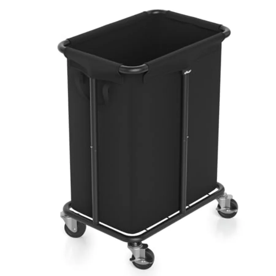 

Корзина для белья на колесиках, 170 л (46 галлонов), со съемным и машинной стиркойемым вкладышем, стальной каркас, большая вместимость