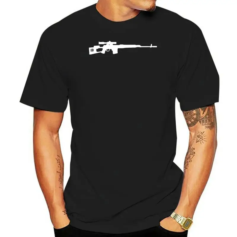 Dragunov Sniper Rifle Tee Shirt  Summer Style New T Shirt Men O-Neck Tops Tees Summer Metal T Shirts