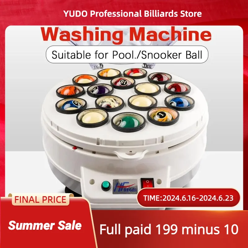 16pcs /22pcs Ball Clean Automatic Billiard Ball Washing Machine Pool or Snooker Billiard Ball Cleaner Durable Billiard Accessory