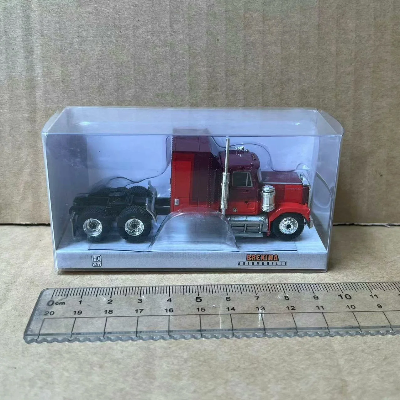 1:87 Scale HO GMC GENERAL Trailer Head Truck Plastic Car Model Toy Ornament Gifts