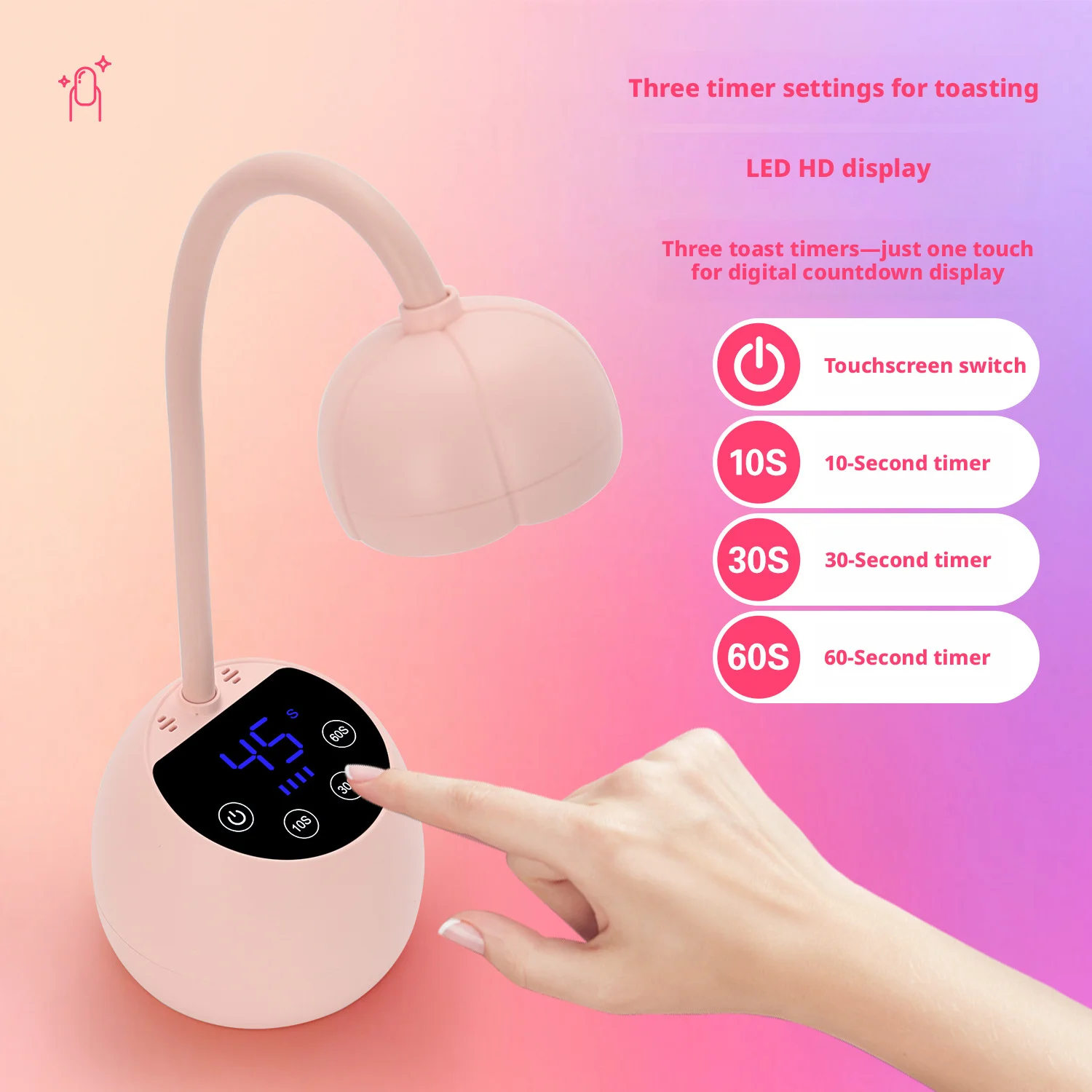 Shinekot Nail Lamp Led/Uv Dual Light Source Infrared Intelligent Sensing Nail Patch Special Storage Desk Fast Drying Nail Polish