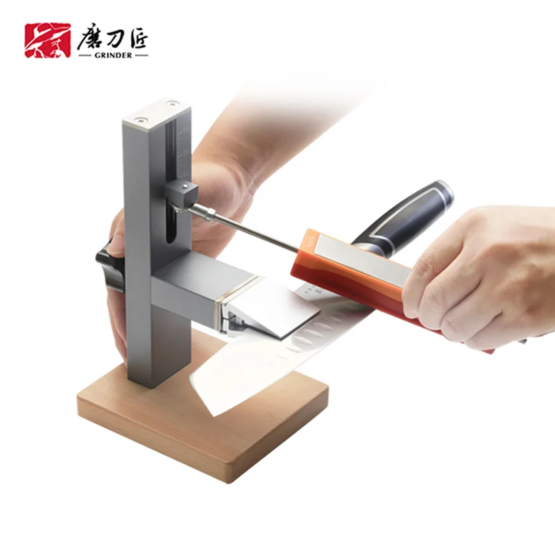 Fixed Professional Knife Sharpener with Diamond Set 360#& 600#& 800#& 1000#& and Precision Angle Guide 10° ~ 30°