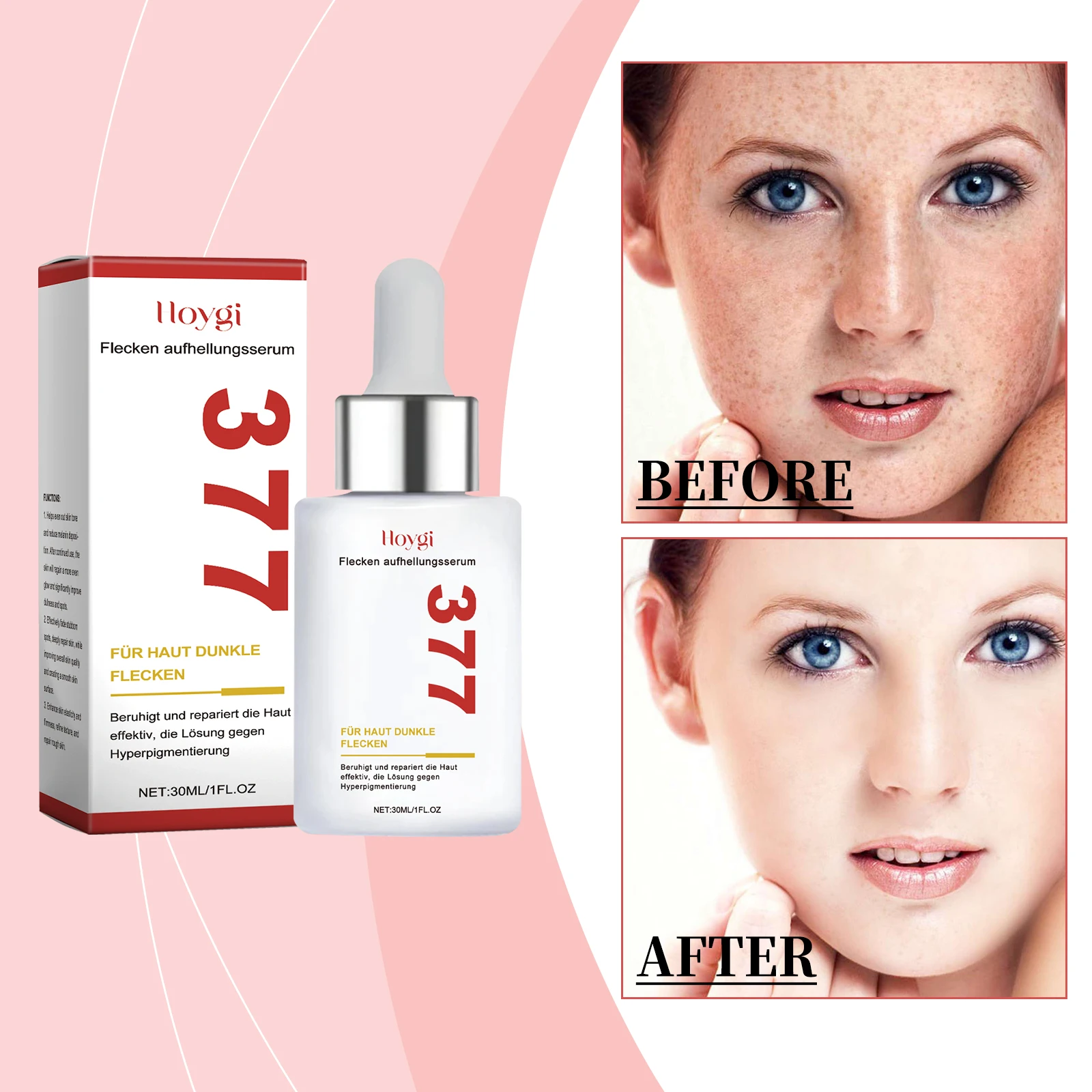 Face care essence cleanses and brightens skin care, moisturizes and moisturizes essence