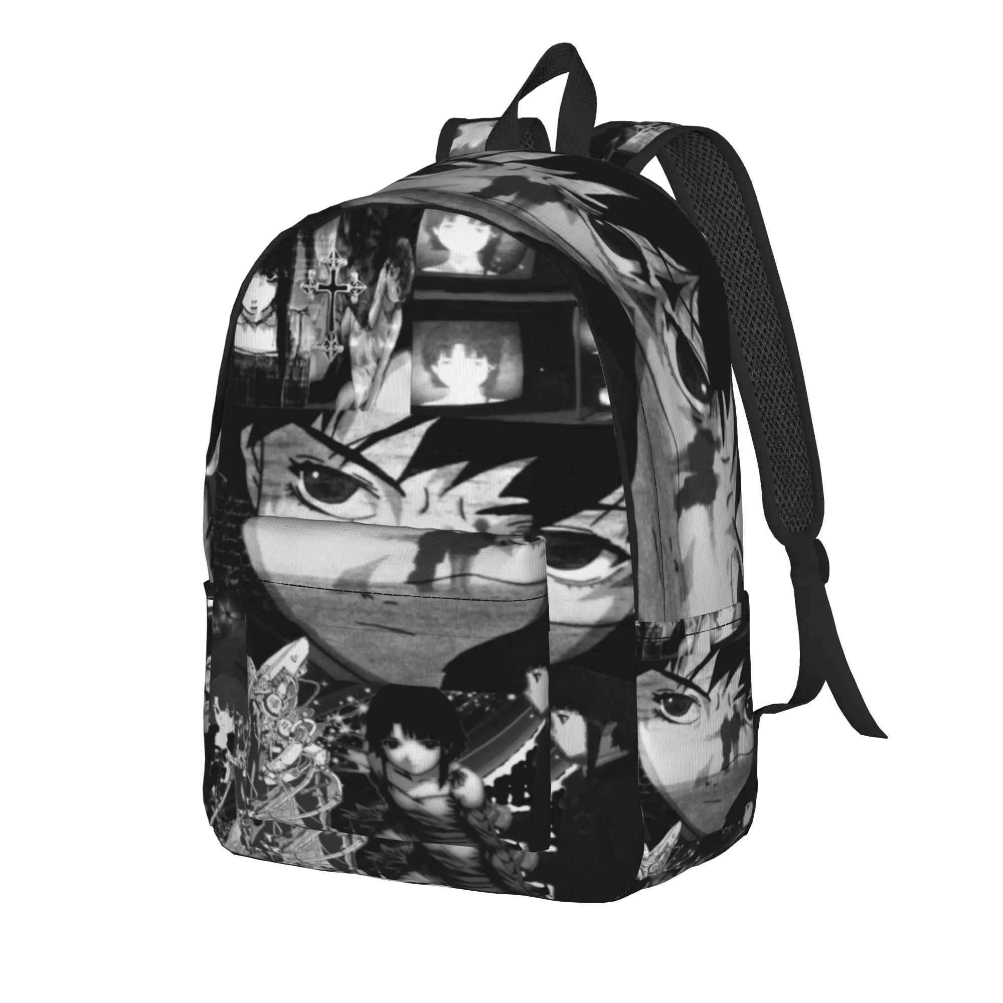 Serial Experiments Lain Lwakura  Fashion Backpack Sports Student Business  Daypack for Men Women College Shoulder Bag