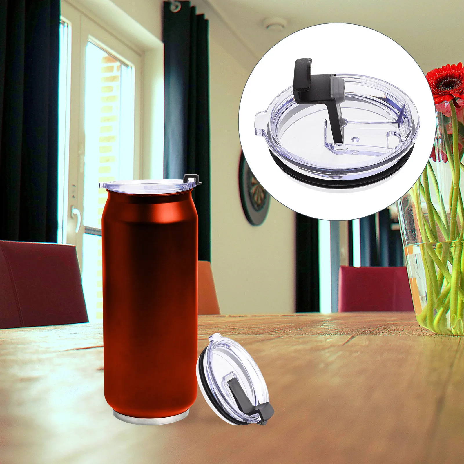3pcs Spill-Resistant Tumbler Lids – Splash-Proof, Lightweight & Eco-Friendly for Travel, Commute, Car Use
