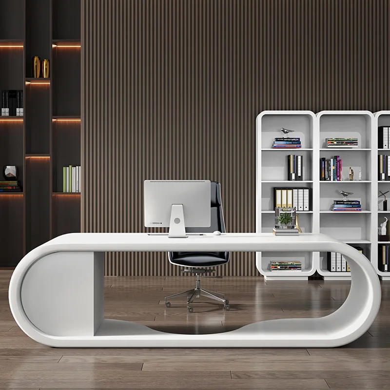 New Fashion Office Furniture Painting Boss Desk Large Simple Modern Manager Creative Supervisor