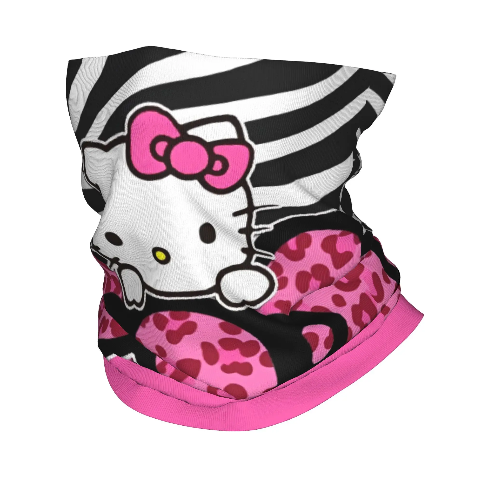 

Hello Kitty Cartoon Bandana Neck Cover Printed Mask Scarf Multi-use Cycling Scarf Cycling for Men Women Adult All Season