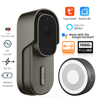 New Tuya Video Doorbell WiFi Wireless Wired Door Bell Battery Powered 1080P 2MP Waterproof with Alexa Google Door bell Camera