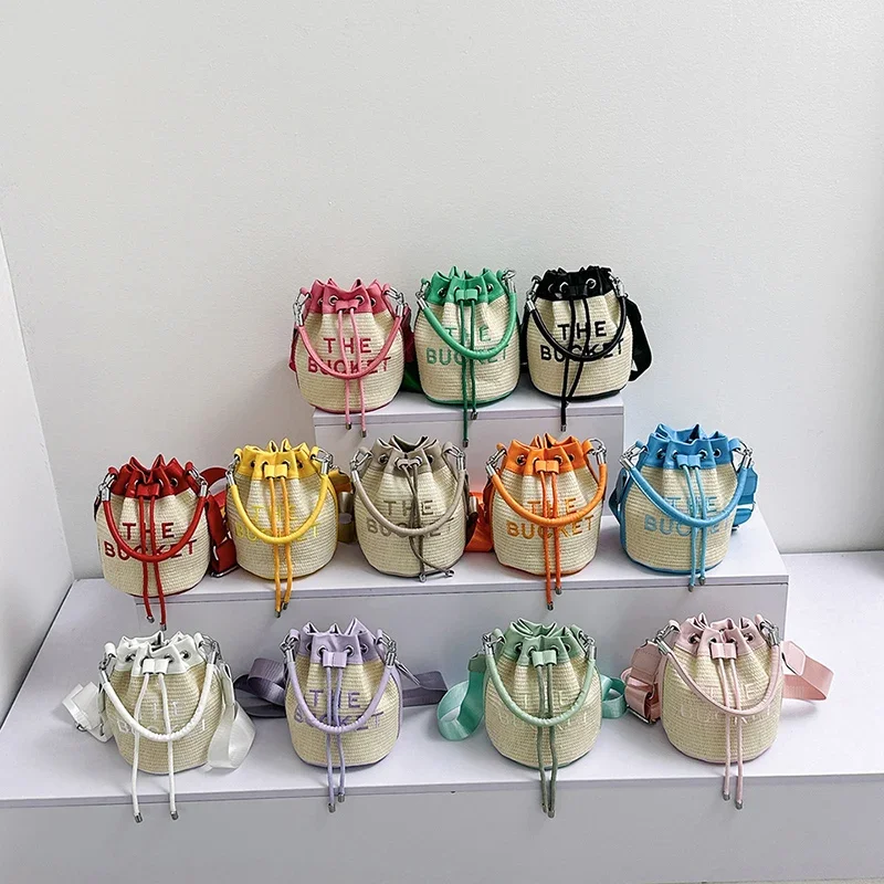 Fashion Small Knitting Hand Bucket Bags for Women 2023 Trend Shoulder Crossbody Bag Female Designer Luxury Purses and Handbags