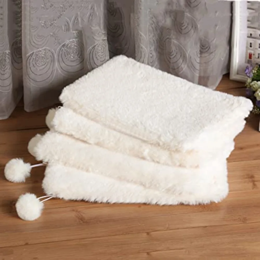 

Подушка-лежанка из искусственного кроличьего меха для кошек и собак, 10,6 x 17,5 дюймов, для настенных лежанок, мебели и кошачьих домиков